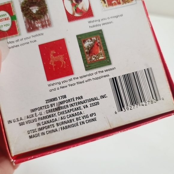 Christmas House 20 Christmas Cards and Envelopes Snowman Reindeer - Picture 5 of 8